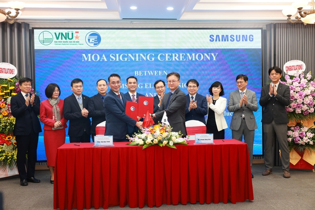 Đại học Quốc gia Hà Nội hợp tác với Samsung đào tạo lĩnh vực bán dẫn và vi mạch- Ảnh 1.
