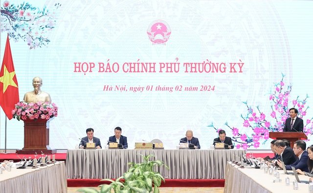 CẬP NHẬT: Họp báo Chính phủ thường kỳ tháng 1/2024- Ảnh 1.