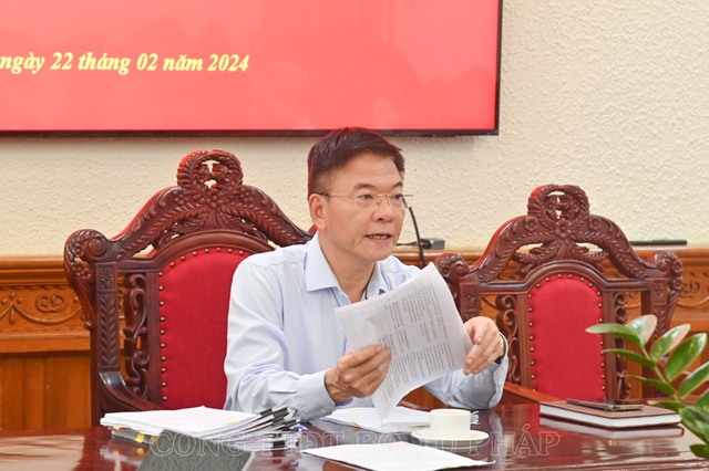 Tổ chức Hội nghị triển khai thi h&agrave;nh Luật Đất đai năm 2024 của ng&agrave;nh Tư ph&aacute;p- Ảnh 2.