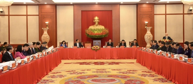 Tổng Bí thư Nguyễn Phú Trọng chủ trì phiên họp thứ nhất Tiểu ban văn kiện Đại hội XIV của Đảng- Ảnh 4.