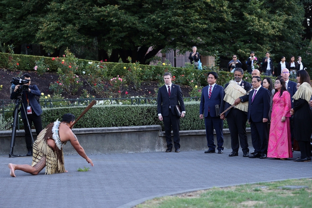 Lễ đón Thủ tướng Phạm Minh Chính thăm chính thức New Zealand theo nghi thức cao nhất- Ảnh 6.