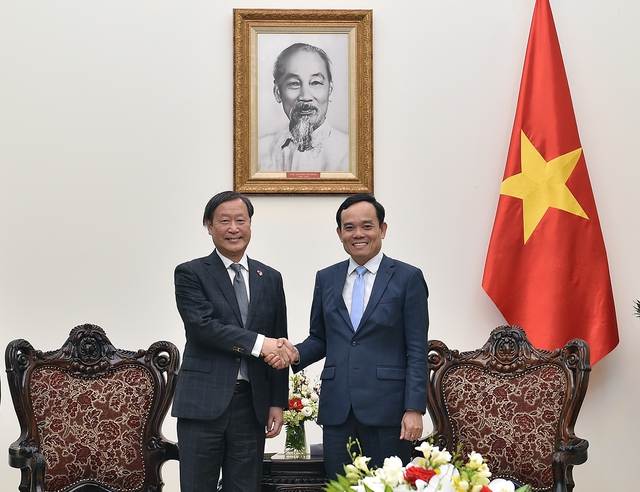 Phó Thủ tướng Trần Lưu Quang tiếp Phó Chủ tịch JICA- Ảnh 1.