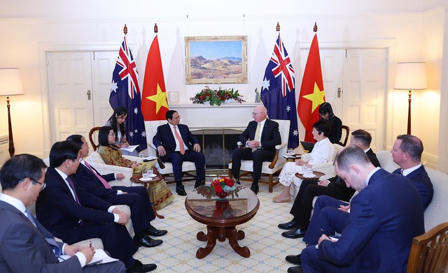 Thủ tướng Phạm Minh Chính và Phu nhân hội kiến Toàn quyền Australia và Phu nhân- Ảnh 3.