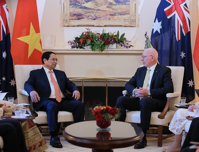 Thủ tướng Phạm Minh Chính và Phu nhân hội kiến Toàn quyền Australia và Phu nhân- Ảnh 1.
