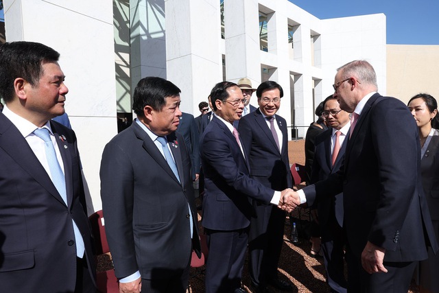 Lễ đón Thủ tướng Phạm Minh Chính thăm chính thức Australia theo nghi thức trọng thể nhất- Ảnh 10.