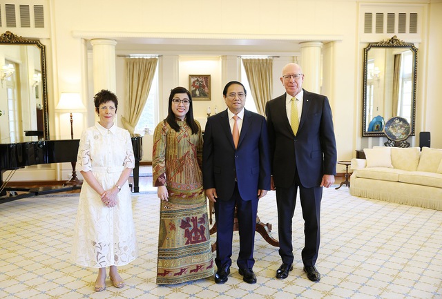 Thủ tướng Phạm Minh Chính và Phu nhân hội kiến Toàn quyền Australia và Phu nhân- Ảnh 2.
