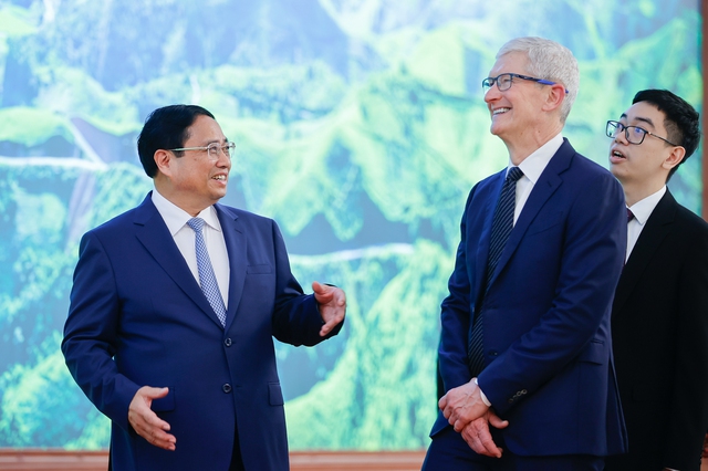 Thủ tướng Phạm Minh Chính tiếp CEO Tim Cook của tập đoàn Apple- Ảnh 5.