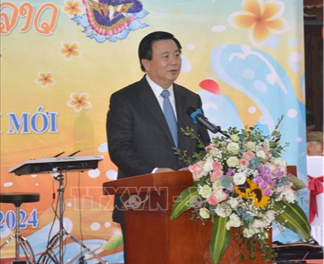 Lãnh đạo Đảng, Nhà nước tham dự lễ đón Tết cổ truyền Bunpimay của Lào- Ảnh 2.