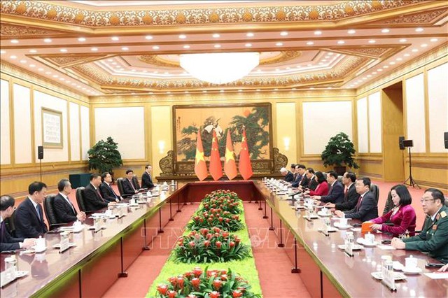 Chủ tịch Quốc hội Vương Đình Huệ hội kiến Tổng Bí thư, Chủ tịch Trung Quốc Tập Cận Bình- Ảnh 2.