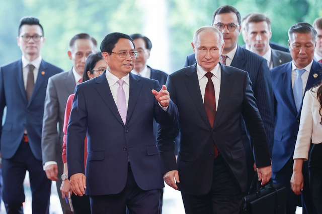 Chùm ảnh: Thủ tướng Phạm Minh Chính hội kiến Tổng thống Liên bang Nga Vladimir Putin- Ảnh 3.