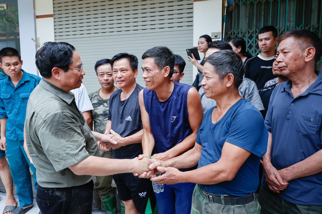 Chùm ảnh: Thủ tướng Phạm Minh Chính chỉ đạo ứng phó, khắc phục hậu quả mưa lũ, thiên tai tại Yên Bái- Ảnh 9.