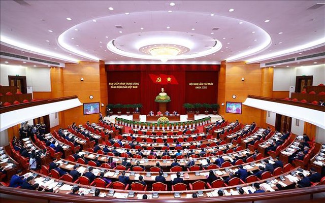 Chùm ảnh: Khai mạc trọng thể Hội nghị Trung ương 10 khoá XIII- Ảnh 7. Chùm ảnh: Khai mạc trọng thể Hội nghị Trung ương 10 khoá XIII- Ảnh 7.