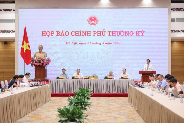 CẬP NHẬT: Họp báo Chính phủ thường kỳ tháng 8- Ảnh 1.