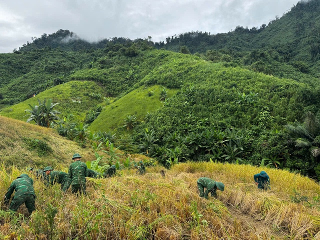 Chùm ảnh: Người dân miền Trung hối hả ứng phó bão số 13 (Kalmaegi)- Ảnh 12.