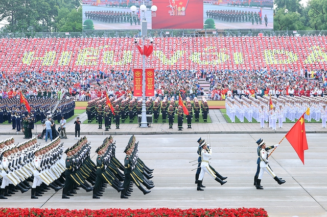 Chùm ảnh tổng duyệt: Đoàn quân nhân 4 nước diễu binh trên Quảng trường Ba Đình- Ảnh 3.