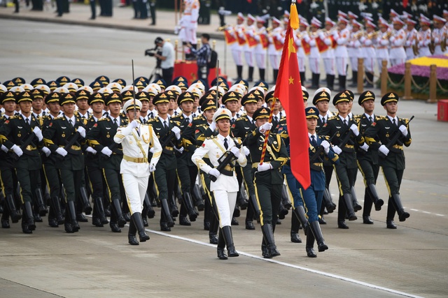 Chùm ảnh tổng duyệt: Đoàn quân nhân 4 nước diễu binh trên Quảng trường Ba Đình- Ảnh 2.