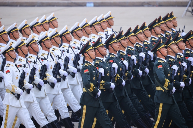 Chùm ảnh: Đoàn quân nhân 4 nước diễu binh trên Quảng trường Ba Đình- Ảnh 2. Chùm ảnh: Đoàn quân nhân 4 nước diễu binh trên Quảng trường Ba Đình- Ảnh 2.