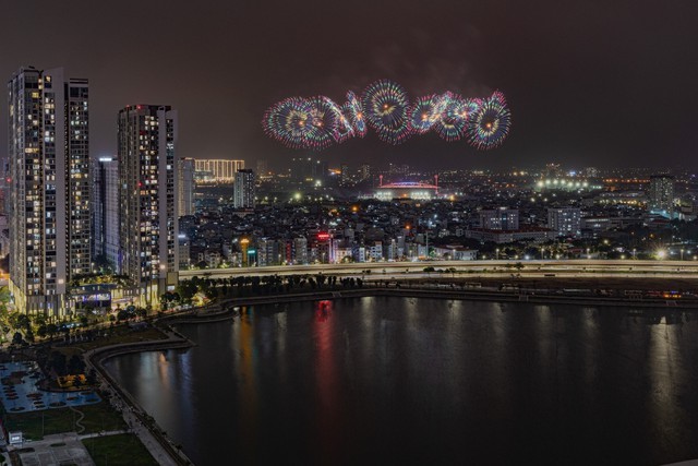 Chùm ảnh: Tổng duyệt bắn pháo hoa chào mừng Đại hội XIV của Đảng- Ảnh 7.