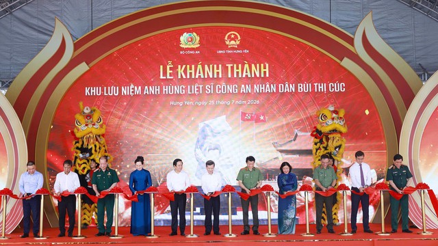 Khánh thành Khu lưu niệm Anh hùng liệt sĩ Công an nhân dân Bùi Thị Cúc- Ảnh 1.