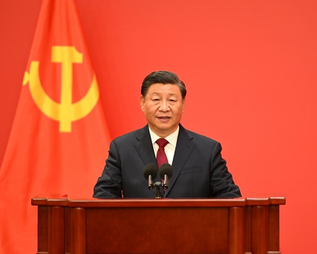 Party General congratulates Xi Jinping on wining third term - Ảnh 1.