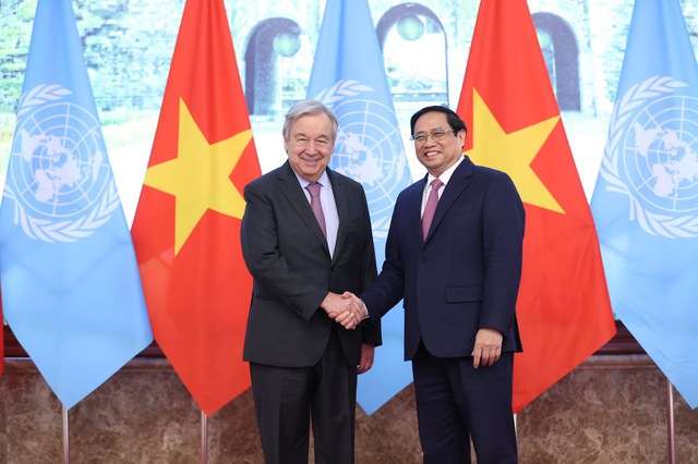 Prime Minister receives UN Secretary-General - Ảnh 1.