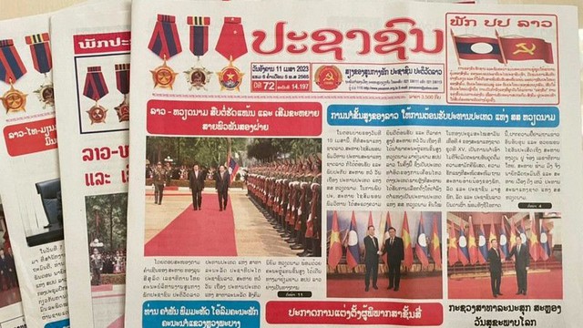 Lao media highlighted the results of President Vo Van Thuong's official visit - Ảnh 1.