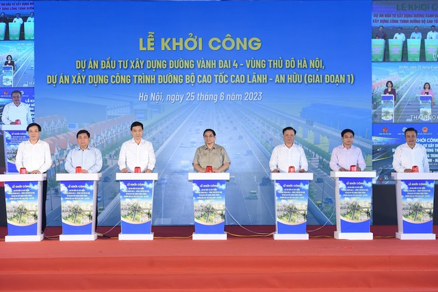 Construction begins on Ring Road 4 - Ảnh 1.