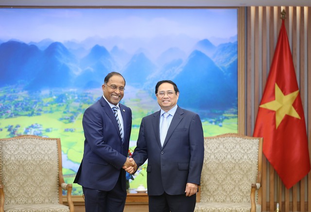 Prime Minister hosts reception for Malaysian Foreign Minister - Ảnh 1.