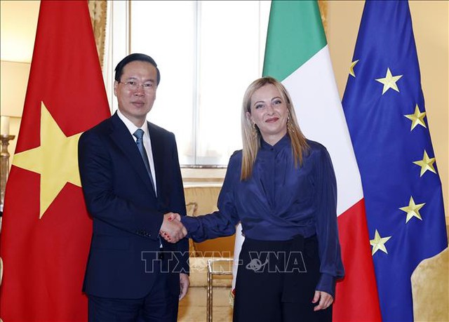 State leader meets Italian Prime Minister, top legislator  - Ảnh 1.