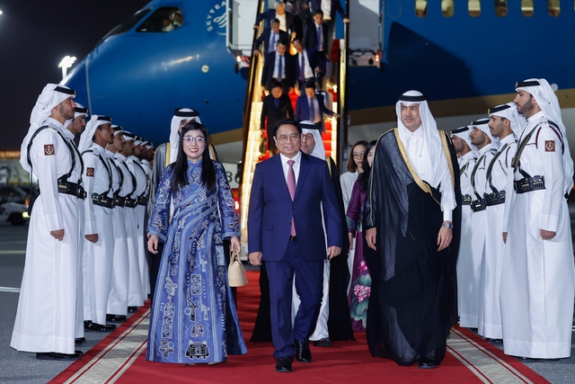 Prime Minister begins official visit to Qatar- Ảnh 1.