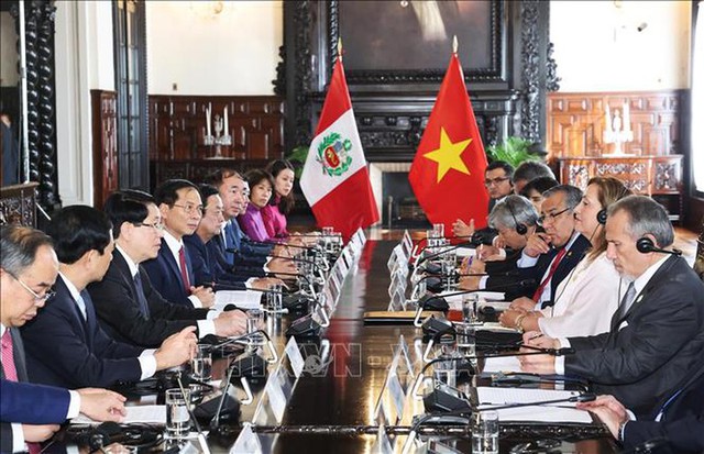 Vietnamese, Peruvian Presidents hold talks in Lima- Ảnh 2.