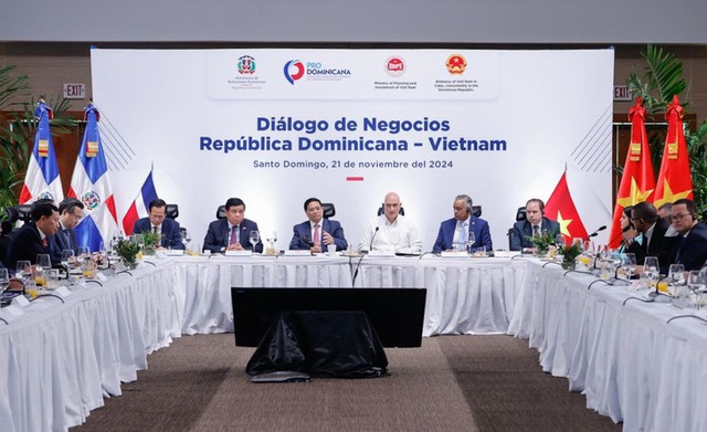 PM attends Viet Nam-Dominica business dialogue in Santo Domingo- Ảnh 1.