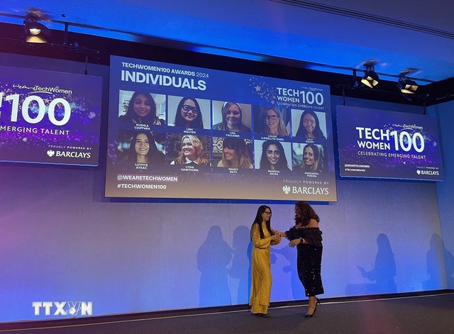 First Vietnamese scientist wins TechWomen100 award- Ảnh 1.