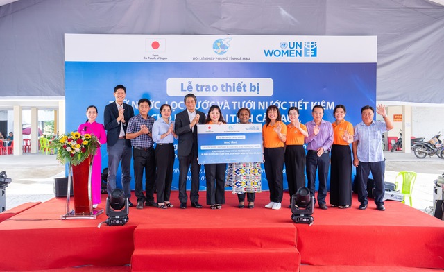 UN Women, Japan support women to cope with saltwater intrusion in Ca Mau, Ninh Thuan- Ảnh 1.