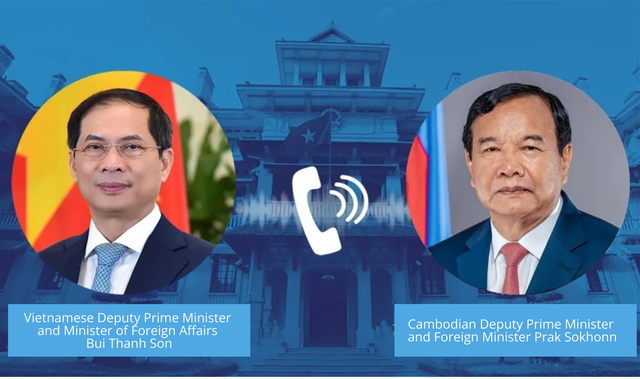 Vietnamese Deputy PM, FM holds phone talks with Cambodian counterpart- Ảnh 1.