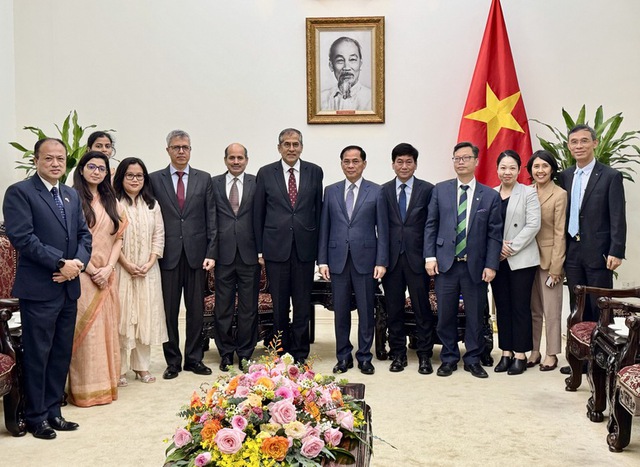 Deputy PM Bui Thanh Son receives Indian Deputy National Security Advisor Pavan Kapoor - Ảnh 1.