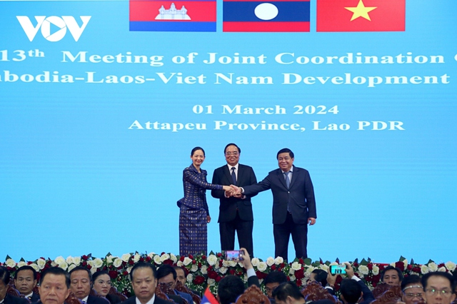 Cambodia, Laos, Viet Nam strengthen cooperation in Triangle Area- Ảnh 1.