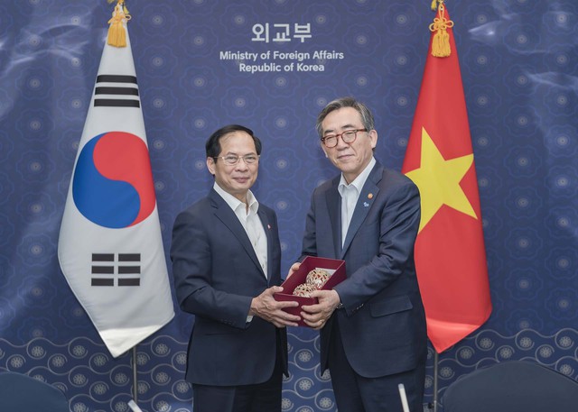 Top Vietnamese, South Korean diplomats hold talks - Ảnh 1.