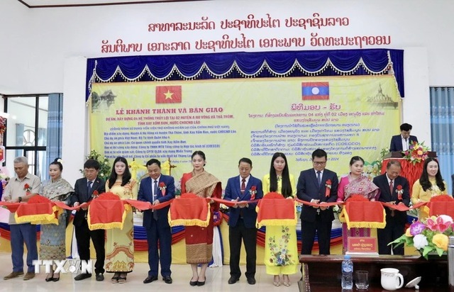 Four irrigation systems funded by Vietnamese Government inaugurated in Laos- Ảnh 1.