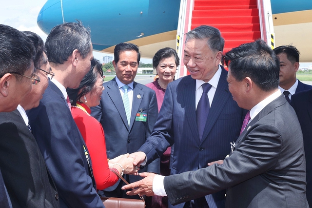 President To Lam starts state visit to Cambodia- Ảnh 1.