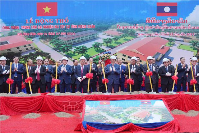 Construction begins on Viet Nam-sponsored drug rehabilitation center in Laos - Ảnh 1.