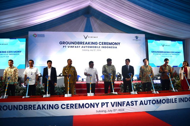 VinFast builds new electric vehicle assembly plant in Indonesia - Ảnh 1.