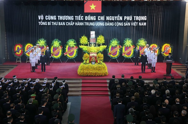 Photos: Memorial service for General Secretary Nguyen Phu Trong- Ảnh 1.