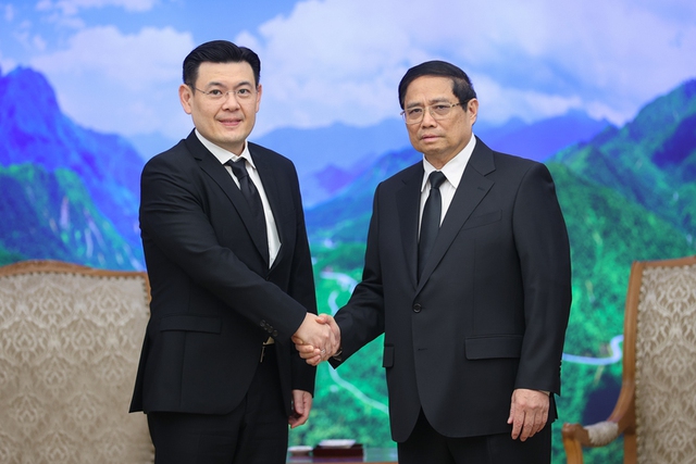 Prime Minister hosts reception for Thai counterpart's Special Envoy- Ảnh 1.