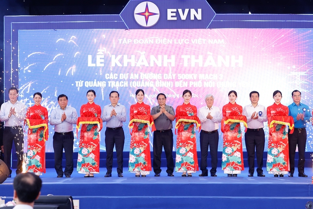 500kV circuit-3 power transmission line inaugurated- Ảnh 1.