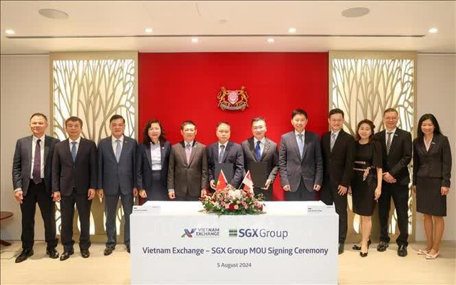 Viet Nam, Singapore sign MoU on stock exchange cooperation- Ảnh 1.