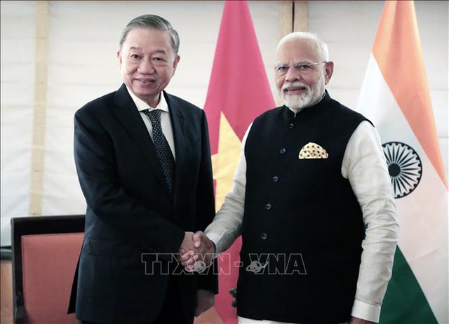 To Lam meets Indian Prime Minister Narendra Modi in New York- Ảnh 1.