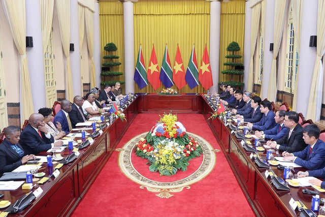 Vietnamese President holds talks with South African counterpart- Ảnh 2.