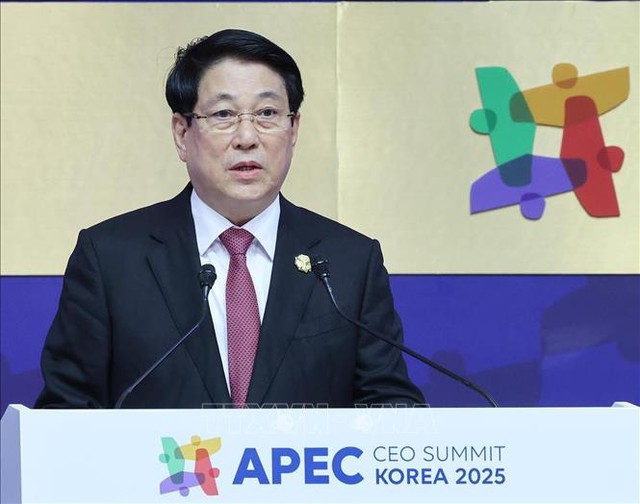 Vietnamese President addresses at APEC CEO Summit Korea 2025 - Ảnh 1. Vietnamese President addresses at APEC CEO Summit Korea 2025 - Ảnh 1.
