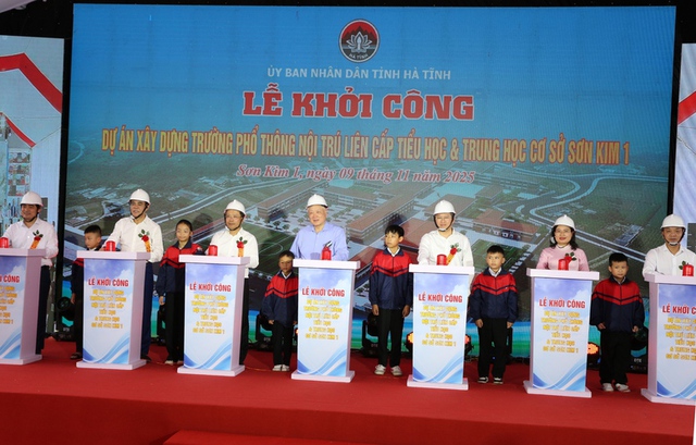 Construction begins on 72 inter-level boarding schools in border communes- Ảnh 3.